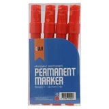 DULA Permanente stift rood - 1 - 1.5 mm - Set van 4 stiften