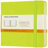 Notitieboek Moleskine pocket 90x140mm lijn hard cover lemon green