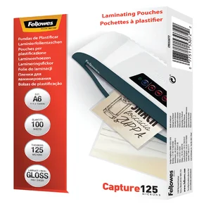 Lamineerhoes Fellowes A6 2x125micron glans 100 stu