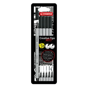 Creative Tips STABILO Arty assorti tips zwart blis