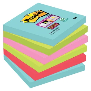 Memoblok Post-it 654 Super Sticky 76x76mm Cosmic 6