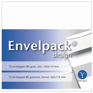 Envelop Papyrus Envelpack Design C6 114x162mm wit