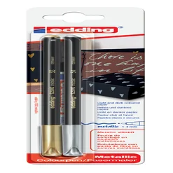 Fineliner edding 1200 053-054 fijn zilver en goud