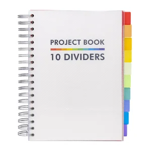 Projectboek Pukka Pad White B5 lijn 10-tabs 400 pa