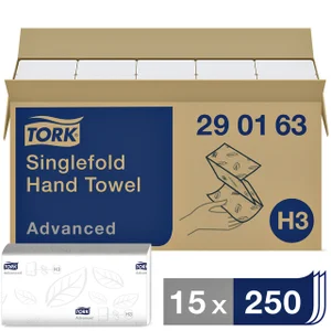 Handdoek Tork H3 Advanced singlefold 2-laags 248x2