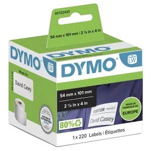 Etiket Dymo LabelWriter naamkaart 54x101mm 1 rol á