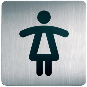 Infobord pictogram Durable 4956 vierkant wc dames