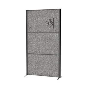 Scheidingswand MAUL akoestiek Uplight 100x180 donk