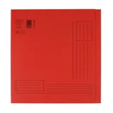 Vouwmap Quantore Folio ongelijke zijde 250gr rood