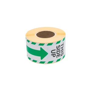 Waarschuwingsetiket Rillprint 46x125mm this side u