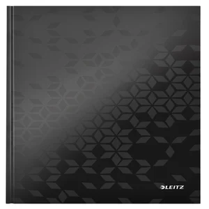 Notitieboek Leitz WOW A4 160blz 90gr lijn zwart