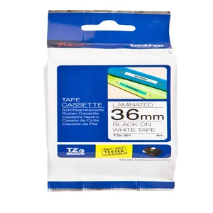 Labeltape Brother P-touch TZe-261 standaard 36mm z