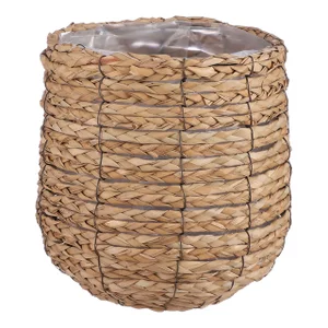 Plantenmand Mica Avalon zeegras rond 26x26cm licht