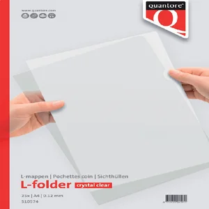 Insteekmap L-model Quantore A4 PP 0.12mm glad 25 s