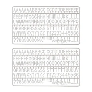 Letter set IEZZY voor letterbord 2x150 wit