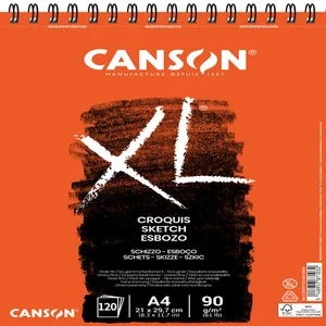 Schetspapier Canson XL Sketch 120vel 90gr A4 ivoor