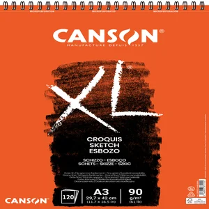 Schetspapier Canson XL Sketch 120vel 90gr A3 ivoor