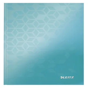 Notitieboek Leitz WOW A5 160blz 90gr lijn ijsblauw