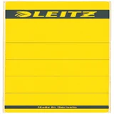 Rugetiket Leitz breed/kort 62x192mm zelfklevend geel 10 stuks