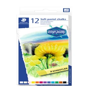 Pastelkrijt Staedtler karat zacht assorti set à 12