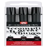 Kalligrafiepen Sakura Calligrapher set à 3 breedte