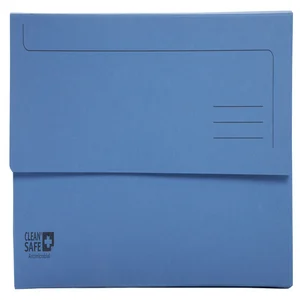 Pocketmap Exacompta Clean'Safe A4 400gr blauw 5 st