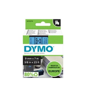 Labeltape Dymo LabelManager D1 polyester 9mm zwart