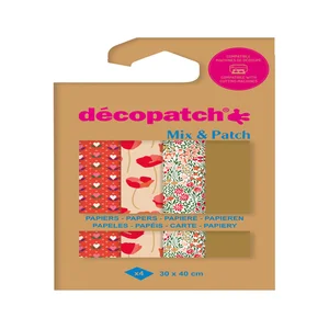 Hobbypapier Décopatch 30x40cm set à 4 vel thema Lo