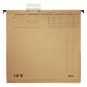 Hangmap Leitz Alpha A4 met balg 348x260mm natuurbr
