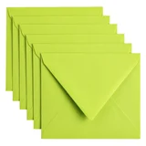 Envelop Papicolor C6 114x162mm appelgroen pak à 6 stuks