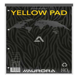 Cursusblok Aurora A4 lijn 4-gaats 160 pagina's 80g