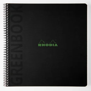 Notitieboek Rhodia Greenbook recycled A4+ lijn 160