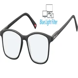 Bril Montana +0.00 dpt blue light filter zwart