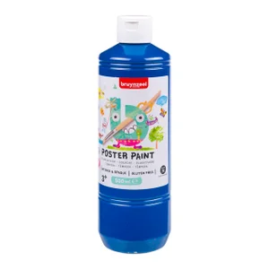 Plakkaatverf Bruynzeel diepblauw fles à 500ml