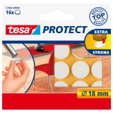 Beschermvilt tesa® Protect anti-kras Ø18mm wit 16 stuks