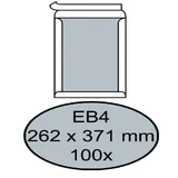 Envelop Quantore bordrug EB4 262x371mm zelfklevend wit 100 stuks