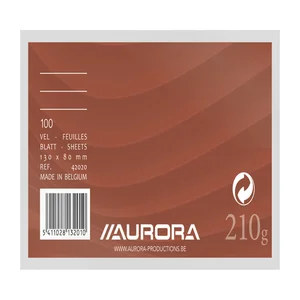 Systeemkaart Aurora 130x80mm lijn met rode koplijn