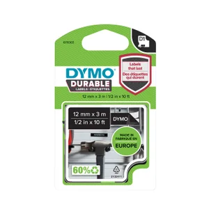 Labeltape Dymo LabelManager D1 polyester 12mm wit