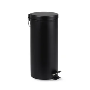Pedaalemmer BRASQ 30 liter zwart