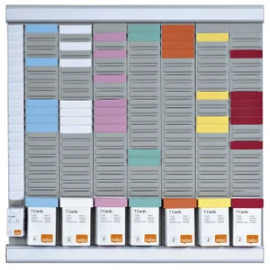 Planbord Nobo kantoorplanning T-kaart nr.2 met 24