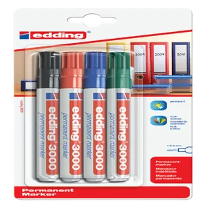 Viltstift edding 3000 rond 1.5-3mm assorti blister