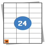 DULA Etiketten A4 24 stickers per vel 70x37mm 100 vel