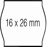 Prijsetiket 16x26mm Open-Data S14/Sato Judo permanent wit 1000 stuks