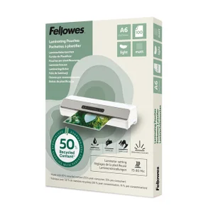 Lamineerhoes Fellowes A6 light 50% gerecycled mat