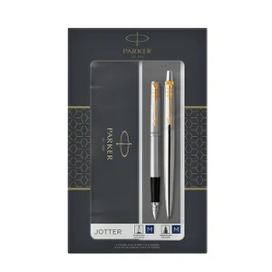 Balpen en vulpen Parker Jotter stainless steel GT
