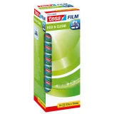 Plakband tesafilm® eco & clear 33mx19mm transparant 8 rollen