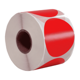DULA Etiketten rond rood 50mm - 500 stickers op rol - Sluitzegel