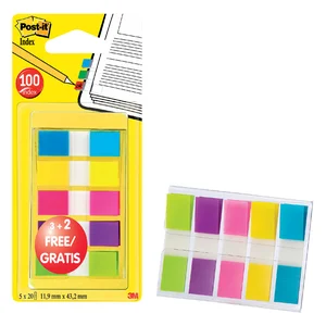 Indextabs Post-it 6835 11.9x43.1mm 3+2 gratis asso