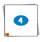 DULA Etiketten A4 4 Stickers per vel 105x148mm 1000 vel
