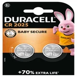 Batterij Duracell knoopcel 2xCR2025 lithium Ø20mm 3V-170mAh